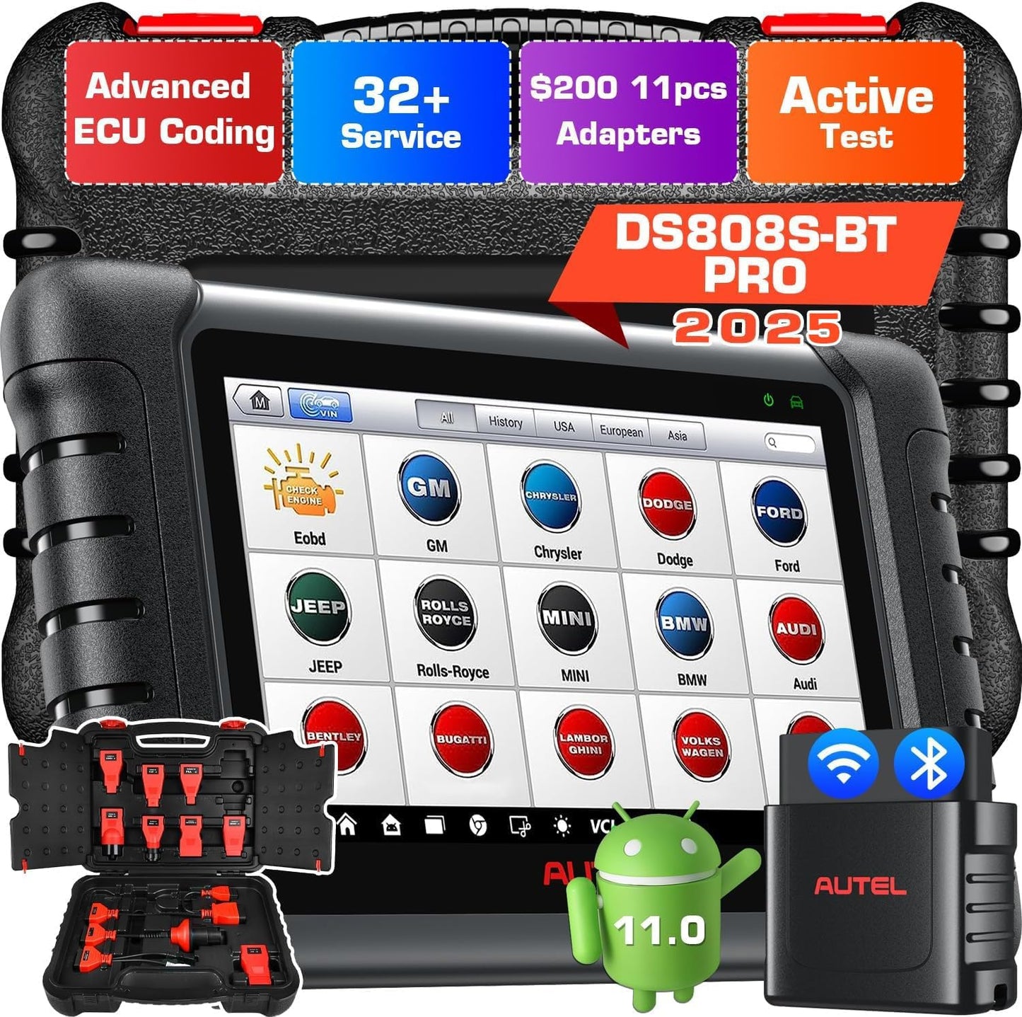 Autel maxidas ds808s-bt kit diagnostic scanner
