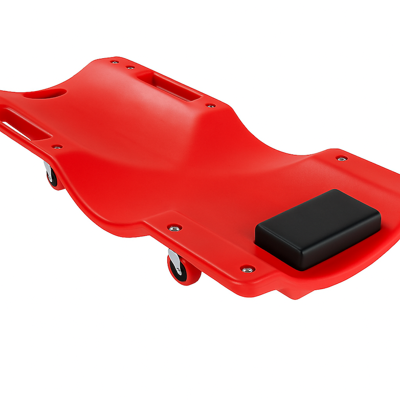 Carrello sdraio per meccanico – poggiatesta regolabile 90 cm / 100 cm ⚙️ roll carrello officina – ideale per manutenzione auto, comodo e robusto