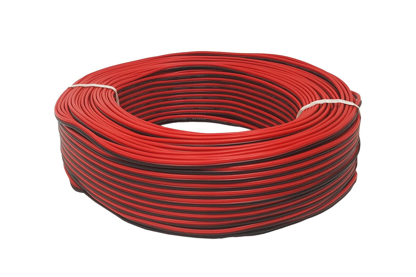 Cavo matassa audio bipolare stereo piattina rosso nero 100 mt casse altoparlante