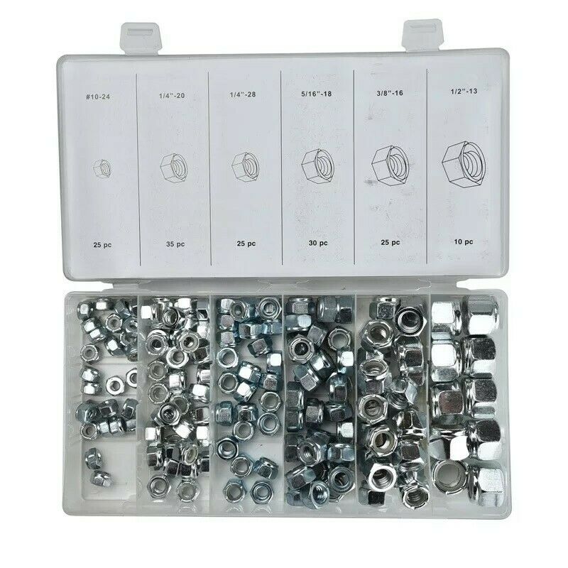 Controdado kit 100 pezzi diverse misure in box raccoglitore con guarnizione