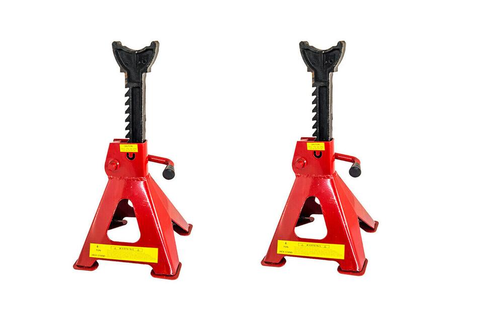 Coppia cavalletti crick auto altezza regolabile presa di posizione auto moto da 3 tonnellate o 6 tonnellate