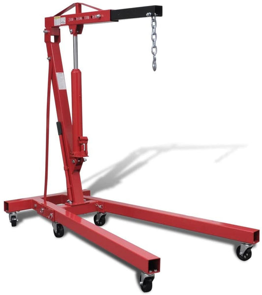 Gru idraulica pieghevole officina 2 ton 88,2 kg sollevatore martinetto