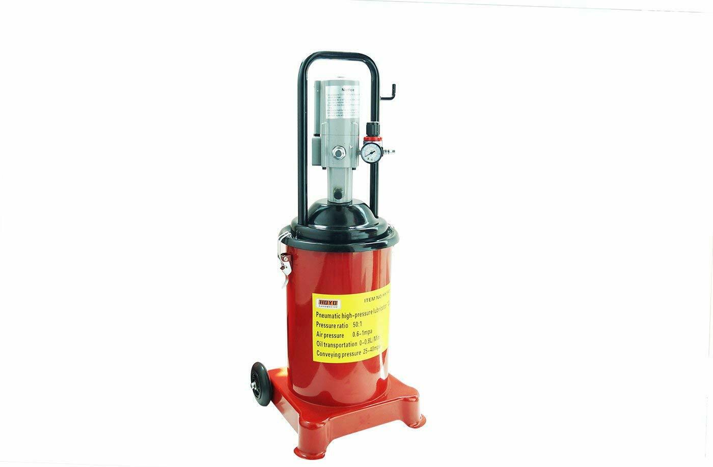 Ingrassatore pneumatico aria a barile bidone 12 lt l pistola grasso sfuso ruote