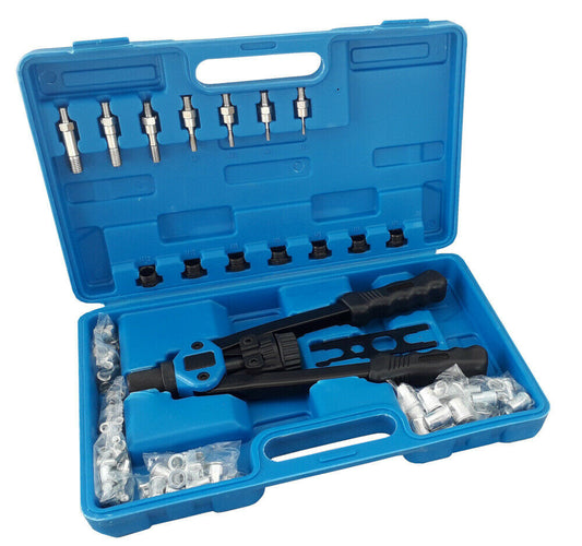 Kit 116 pz rivettatrice per inserti rivetti filettati m3 m4 m5 m6 m8 m10 m12