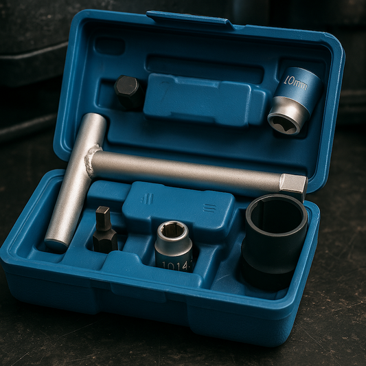 Kit 5 pezzi per smontaggio tappi olio scarico in plastica – audi, bmw, psa, vag, vw