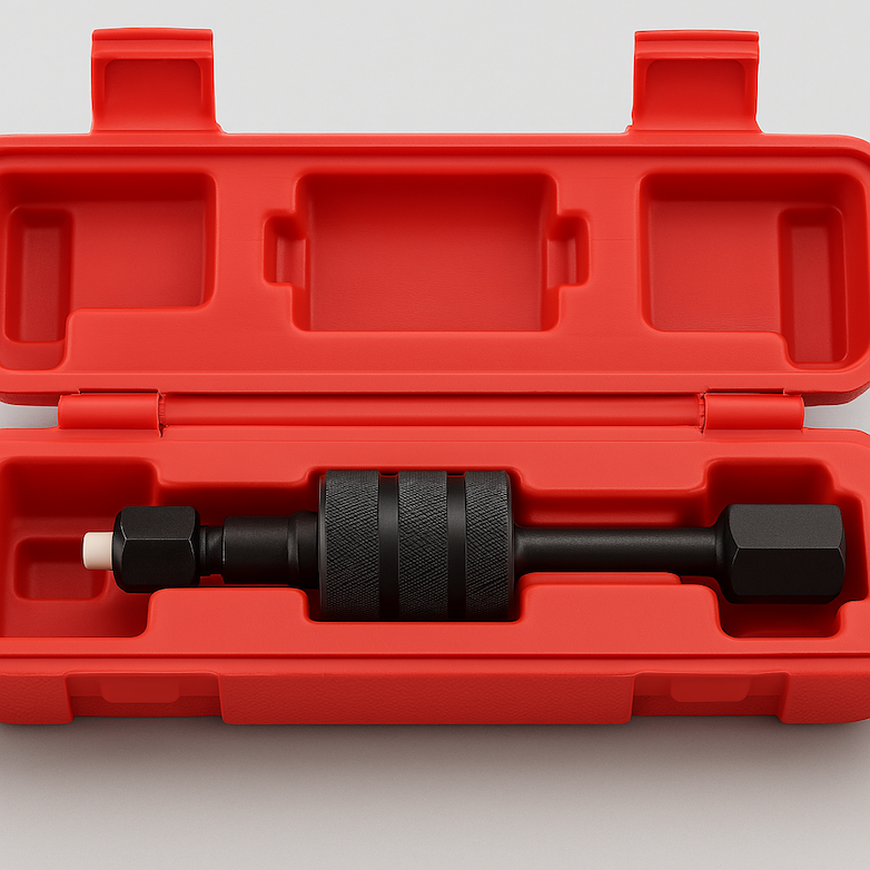 Kit estrattore iniettori diesel con martello scorrevole e adattatori – set professionale per rimozione facile e sicura