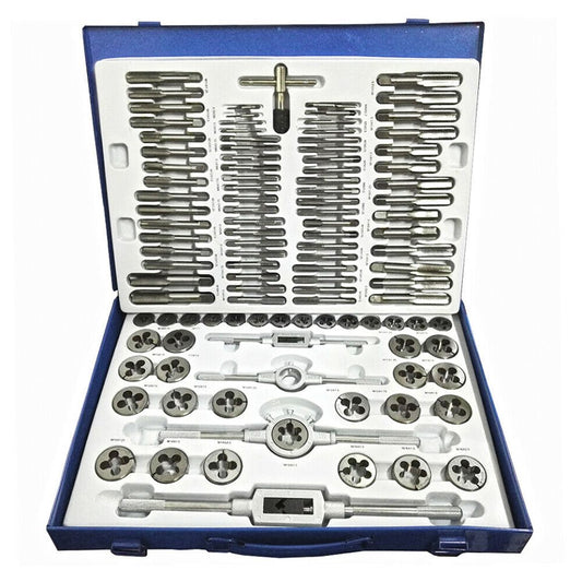 Kit filiera e maschiatura 110 pezzi – professionale in valigetta – maschi, filiera, bussole e accessori