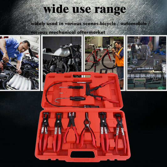 Kit professionale da 11 pezzi – pinze per fascette e morsetti auto