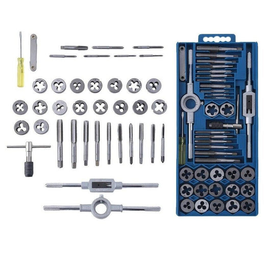 Kit filiera 40 pz filettatura maschi e femmine filiere in valigia