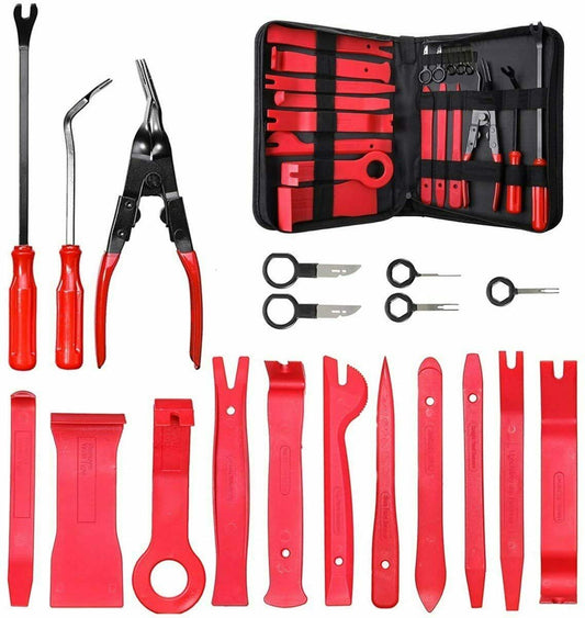 Kit leve di smontaggio interno auto pannelli porte auto cruscotto 20pz
