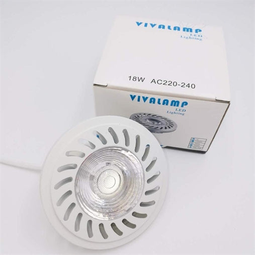 Lampada faretto led 18w da incasso ar111 cob led con trasformatore