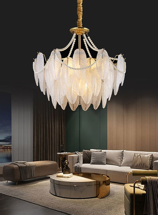 Lampadari da soffio vetro cristallo attacco e14v703