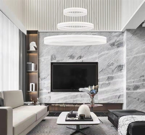 Lampadario a led con luci incorporato con 3 tonalità di luce calda, naturale e fredda 9967