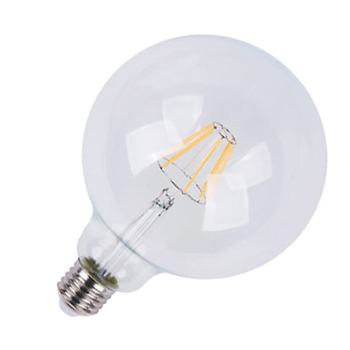 Lampadina led e27 6w modello g95 trasparente lampadine attacco grosso vite