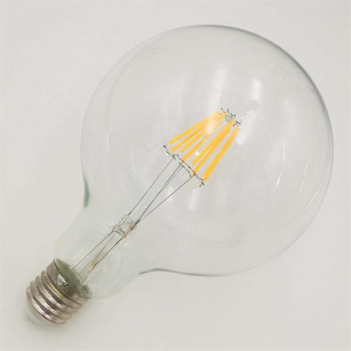 Lampadina led e27 8w modello g125 trasparente lampadine attacco grosso vite