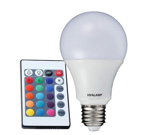 Lampadina led rgb 5w e27 con telecomando cambiacolore