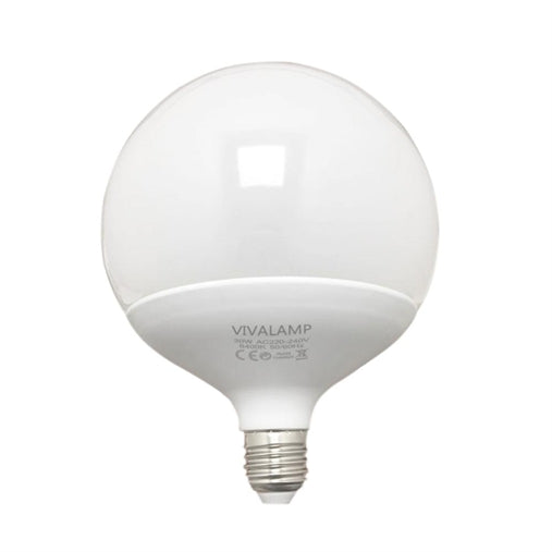 Lampadina a led 30w g150 attacco grosso e27 a vite globo