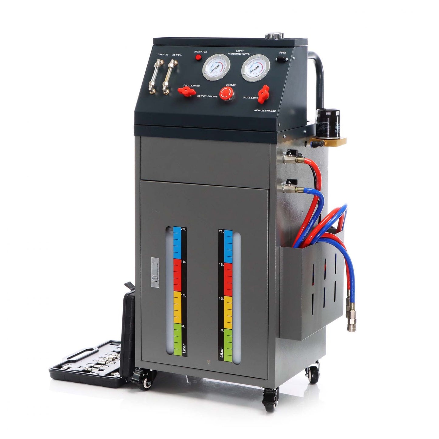 Macchina elettrica per cambio olio cambio automatico – rapida, precisa, universale!