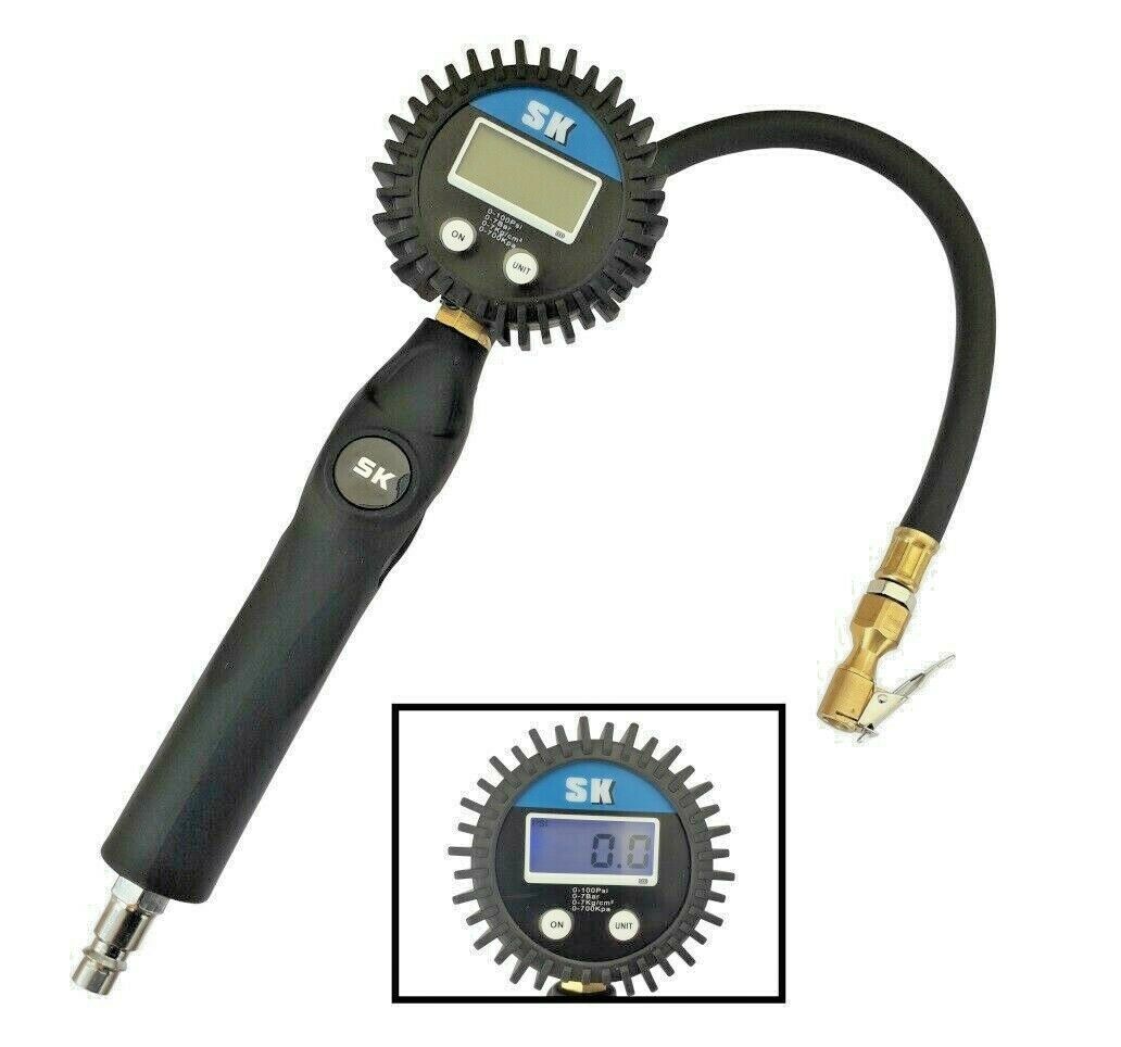 Manometro pressione pneumatici digitale dispay lcd auto moto camper