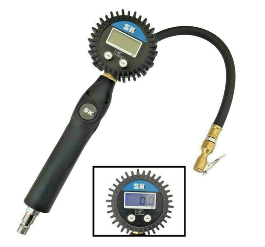 Manometro pressione pneumatici digitale dispay lcd auto moto camper