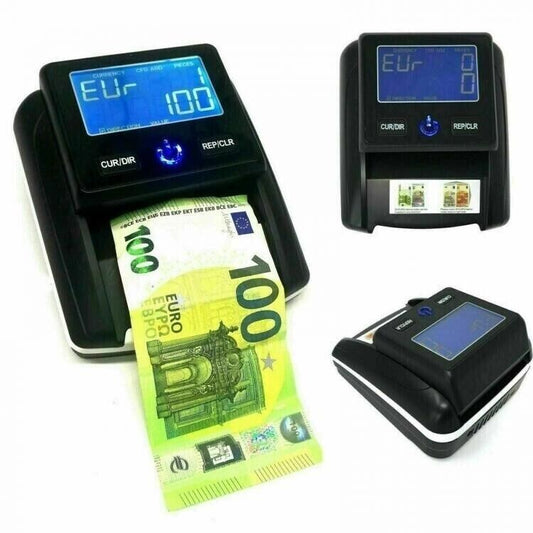 Mini rilevatore soldi moneydetector conta banconote soldi falsi rilevatore