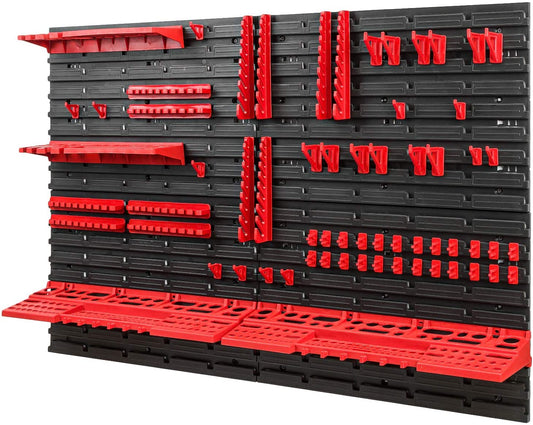 Parete forata per attrezzi, 1152 x 780 mm, con sistema di stoccaggi