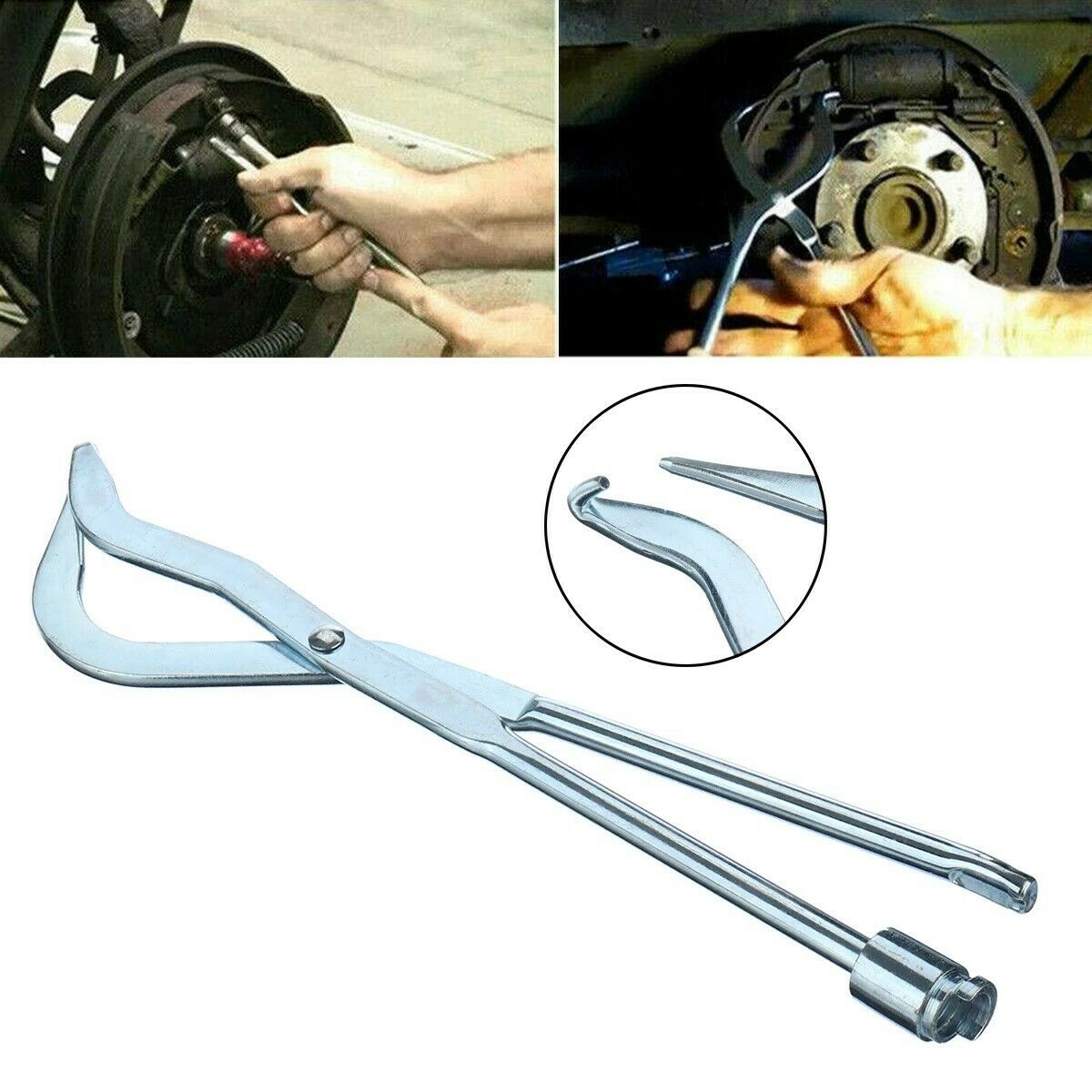 Pinza professionale per rimozione e installazione molle freni a tamburo – lunghezza 30 cm | utensile per officina auto