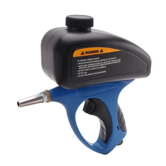 Pistola sabbiatrice con serbatoio aria compressa pneumatica ugello acciaio