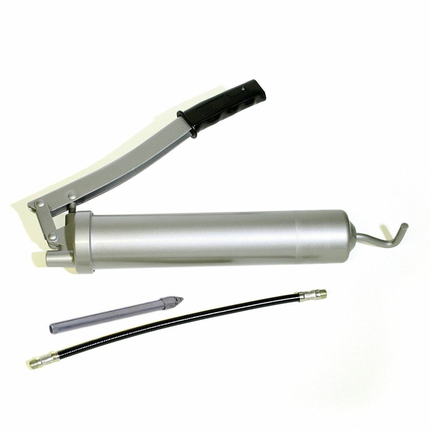 Pistola ingrassatore pompa manuale grasso contenitore 500cc tubo flessibile