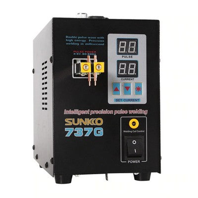 Saldatrice a punti a impulsi sunkko 737g per pacchi batterie 18650