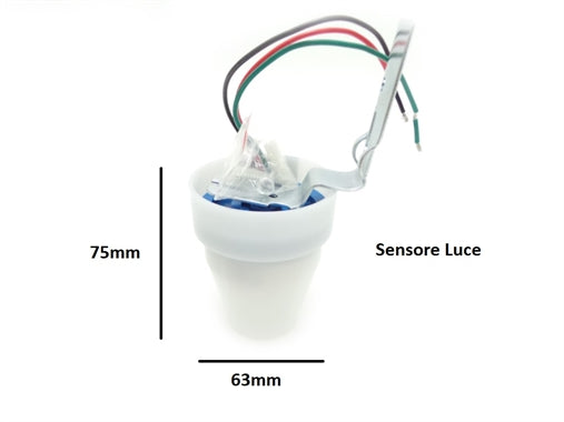 Sensore di luce light control sensor fotoelettrico 10a