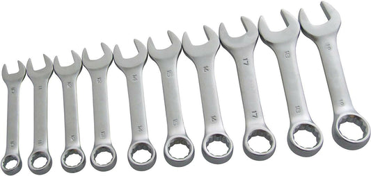 Set 10 chiavi combinate chiave corte misure 10-11-12-13-14-15-16-17-18-19 mm