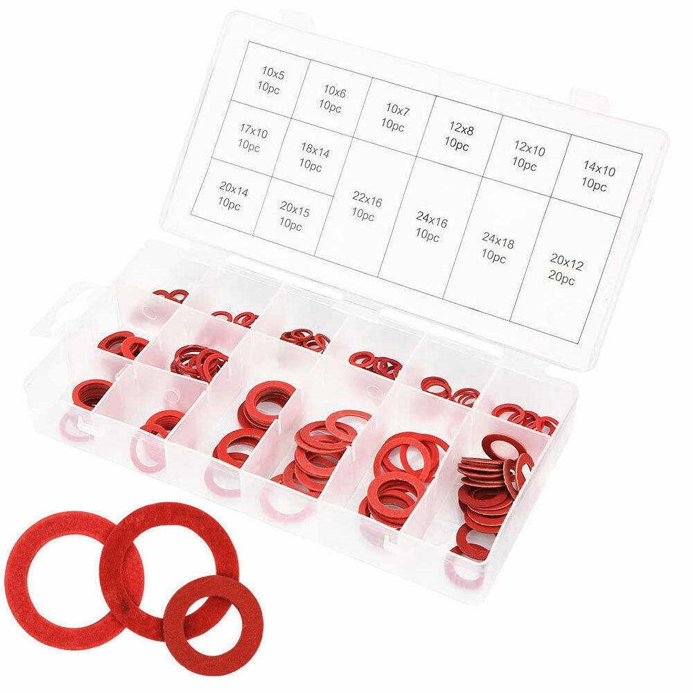Set 150 rondelle isolanti di guarnizione in fibra di carta 14 misure