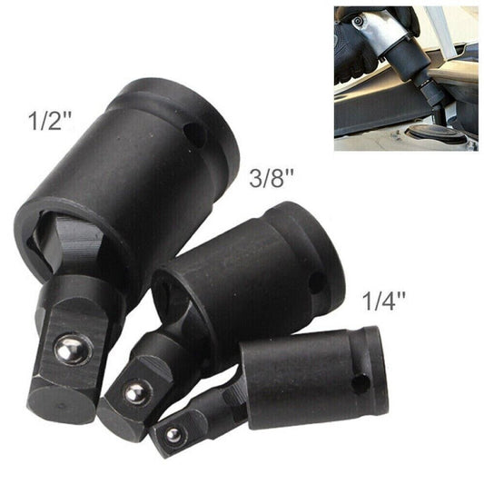 Set 3 adattatori 3/8" 1/2" 1/4" a snodo giunto girevole adattatore