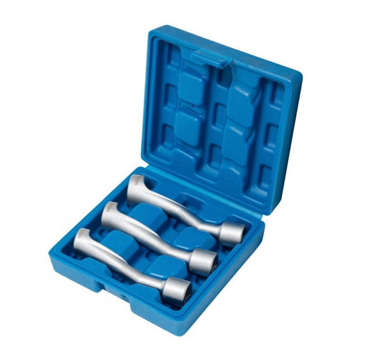 Set 3 chiavi aperte per raccordi carburatori iniettori 1/2" 14 17 19mm