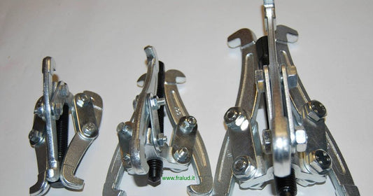 Set 3 estrattori interni ed esterni per cuscinetti a tre griffe 75 100 150 mm