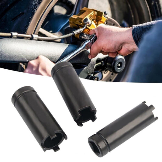 Set 3pz chiave smonta e blocca dadi frizione moto manicotti quattro denti