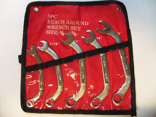 Set 5 pz chiavi in pollici a u chrome vanadium misure 3/8 7/16 1/2 9/16 5/8