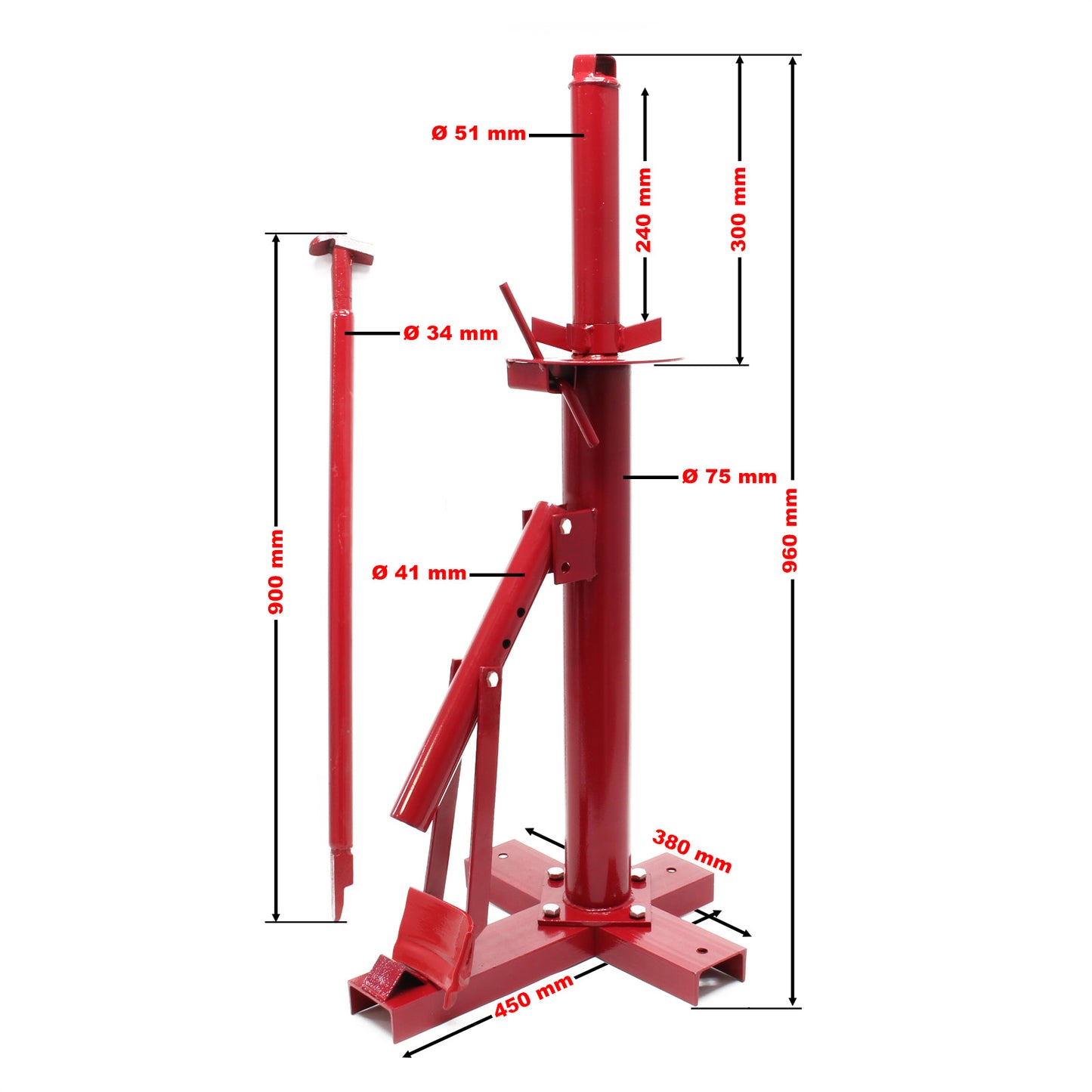 Smontagomme manuale per sostituzione ruote montaggio e smontaggio pneumatici