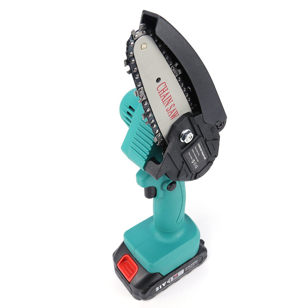 Mini Motosega Elettrica 4" + 2 Batterie + Valigetta