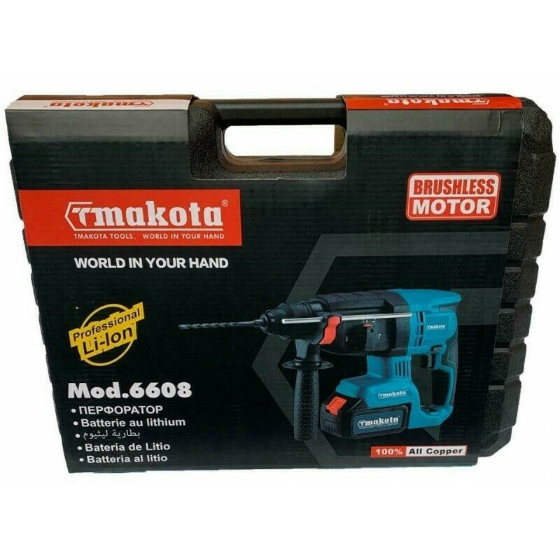Trapano Tassellatore a Batteria 68V Martello Perforatore a Percussione SDS PLUS