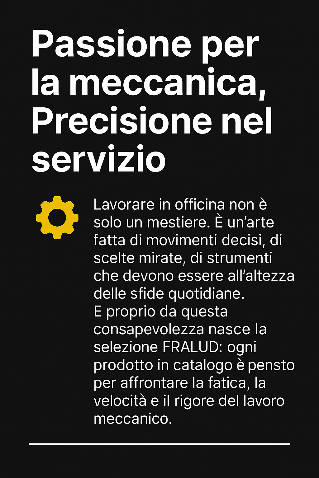 🔩 Passione per la Meccanica, Precisione nel Servizio