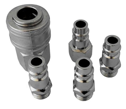 5 raccordo innesto rapido rubinetto aria compressa multi presa attacco 1/4"