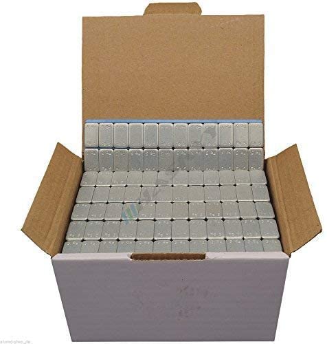 50x pesi equilibratura per ruote, barre autoadesive 12*5g i zincate e rivestite in plastica