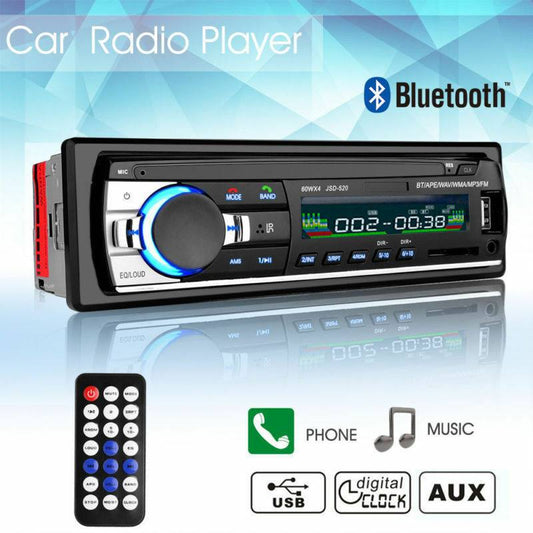 Autoradio fm stereo auto lettore mp3 usb sd cards e ingresso aux