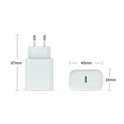 Caricabatteria per apple iphobe 12 pro mini max rapido 20w fast charger type c