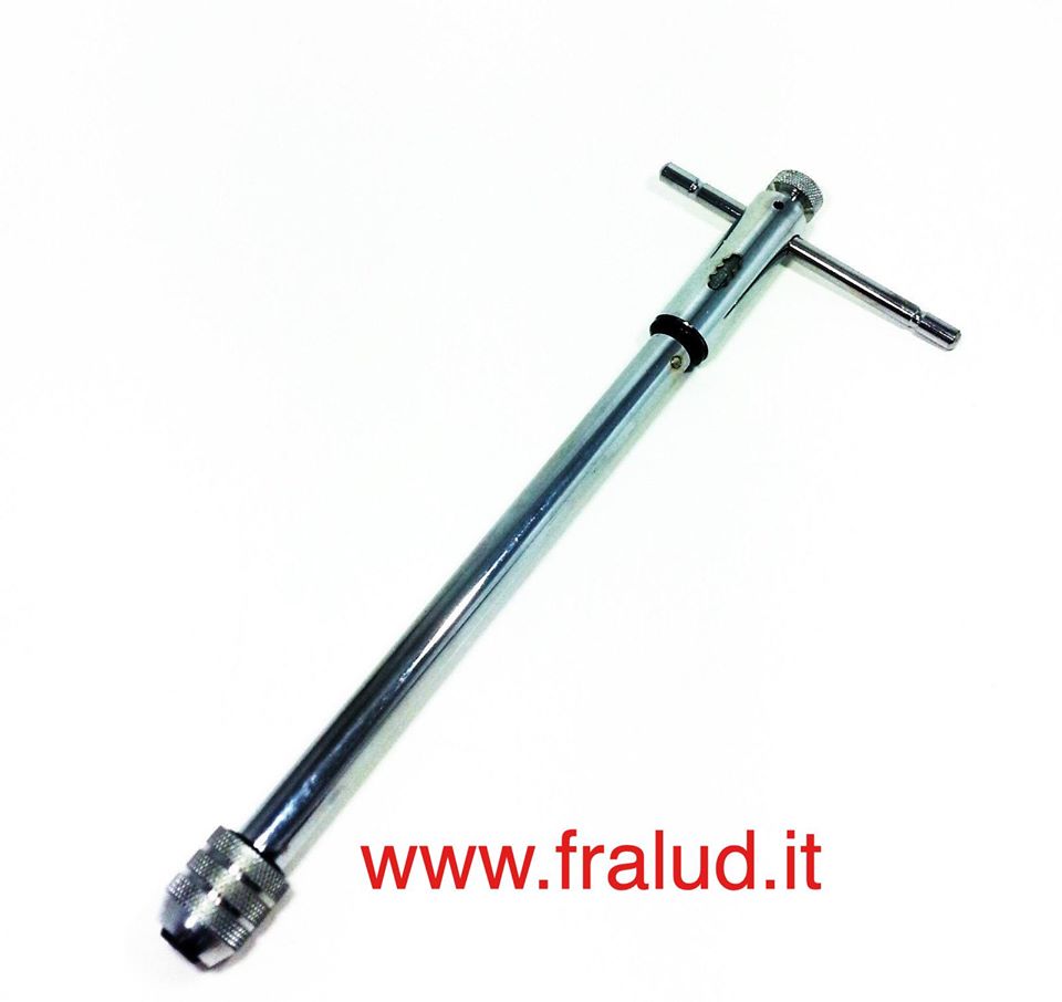 Chiave a cricchetto reversibile a t giramaschio manico filiere m5 12 300x120mm