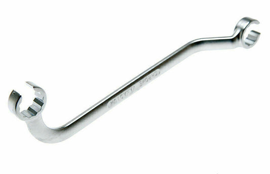 Chiave doppia chiavi iniettori tubi dadi poligonale officina 14mm piegata curva
