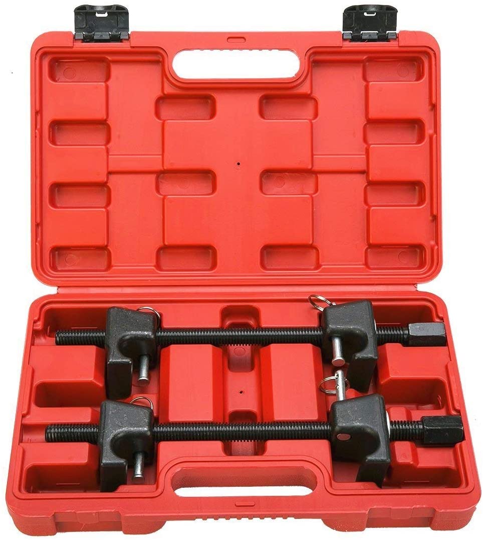 Compressore molla elicoidale 2 pezzi per puntelli ammortizzatore macpherson kit