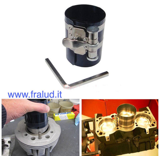 Comprimi stingi fasce elastiche per segmenti pistoni insertimento cilindri 53-125 mm